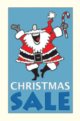 Santa Themed Sale Banners and Sale Posters